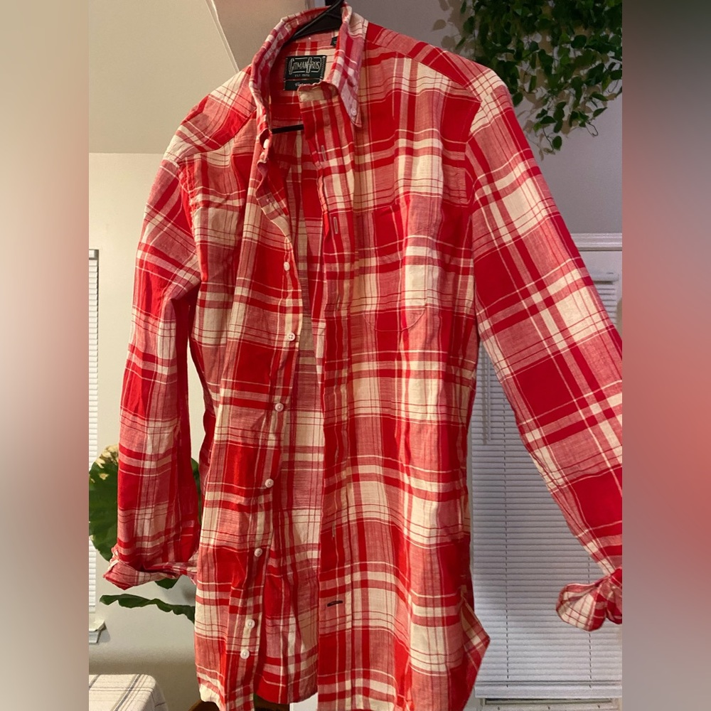 Plaid button down